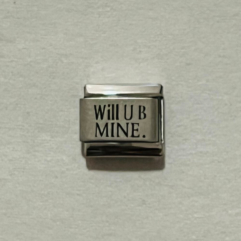 WILL U B MINE Italian Charm Bracelet Link